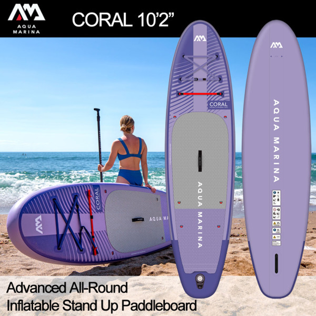 Aqua Marina Coral Advanced All-Around iSUP 10' 2